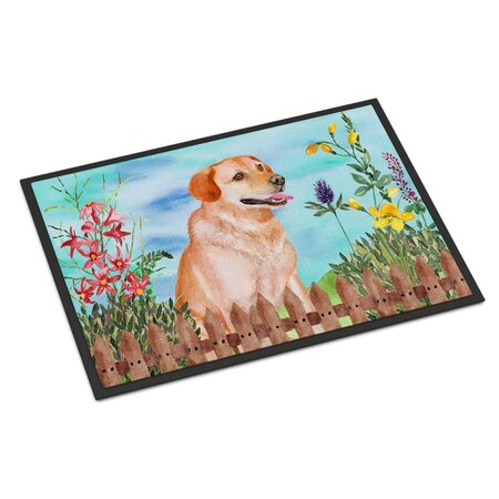 Carolines Treasures Labrador Retriever Spring Indoor or Outdoor Mat - 24 x 36 in. CK1276JMAT